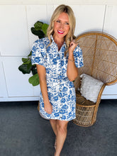 Load image into Gallery viewer, Natalie Short Sleeve Denim Dress