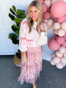Pink Bows Sweater