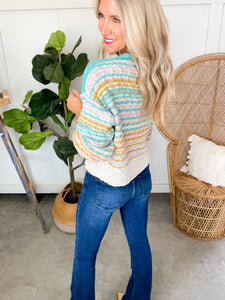 Rainbow Knit Cardigan