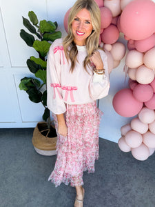 Pink Bows Sweater