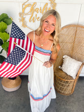 Load image into Gallery viewer, RicRac White Summer Dress