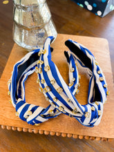 Load image into Gallery viewer, Striped Jeweled Headband