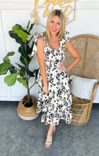 Load image into Gallery viewer, Printed Poplin Tiered Dress