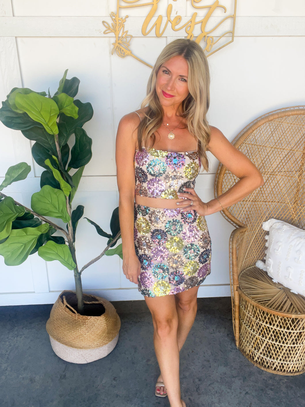 Daisy Sequin Party Set