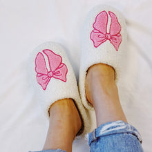 Load image into Gallery viewer, Pink Bow Slippers