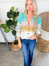 Load image into Gallery viewer, Rainbow Knit Cardigan