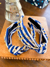 Load image into Gallery viewer, Striped Jeweled Headband