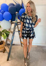 Load image into Gallery viewer, Navy Sequin Football Shorts