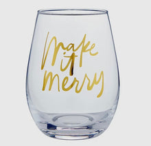 Load image into Gallery viewer, Make it Merry Wine Glass and Popper
