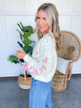 Load image into Gallery viewer, Pretty in Pink Ribbon Cardigan