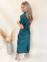 Load image into Gallery viewer, Stuart Front Tie Satin Dress