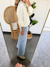 Load image into Gallery viewer, High Rise Ankle Wide Palazzo Denim (light wash)
