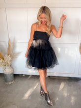 Load image into Gallery viewer, Beba Black Tulle Dress