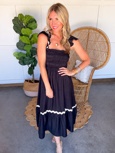 Sawyer RicRac Midi Dress