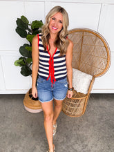 Load image into Gallery viewer, THML Sleeveless Striped Knit Top