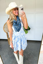 Load image into Gallery viewer, Avery TreeHouse Print Lace Trim Mini Dress