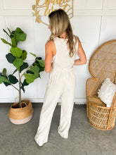 Load image into Gallery viewer, Oatmeal Linen Blend Pant Set