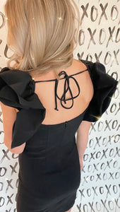 Puff Sleeve Bustier Top Dress