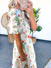Load image into Gallery viewer, THML Puff Sleeve Floral Maxi