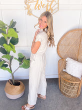 Load image into Gallery viewer, Khaki Linen Jumpsuit