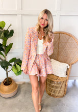 Load image into Gallery viewer, Floral Jaquard Blazer Jacket and Short Set