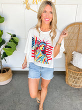 Load image into Gallery viewer, Rhinestone Statue of Liberty Tee