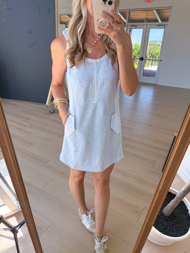 Cotton Terry Mini Dress