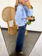 Load image into Gallery viewer, High Rise Ankle Wide Palazzo Denim (Dark Wash)