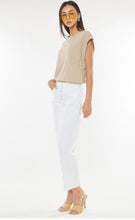 Load image into Gallery viewer, White Straight Leg Denim