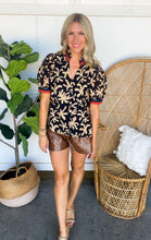 Load image into Gallery viewer, High Waisted Brown Leather Shorts