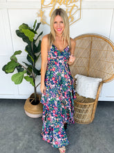 Load image into Gallery viewer, Betty Navy Floral Maxi Dress