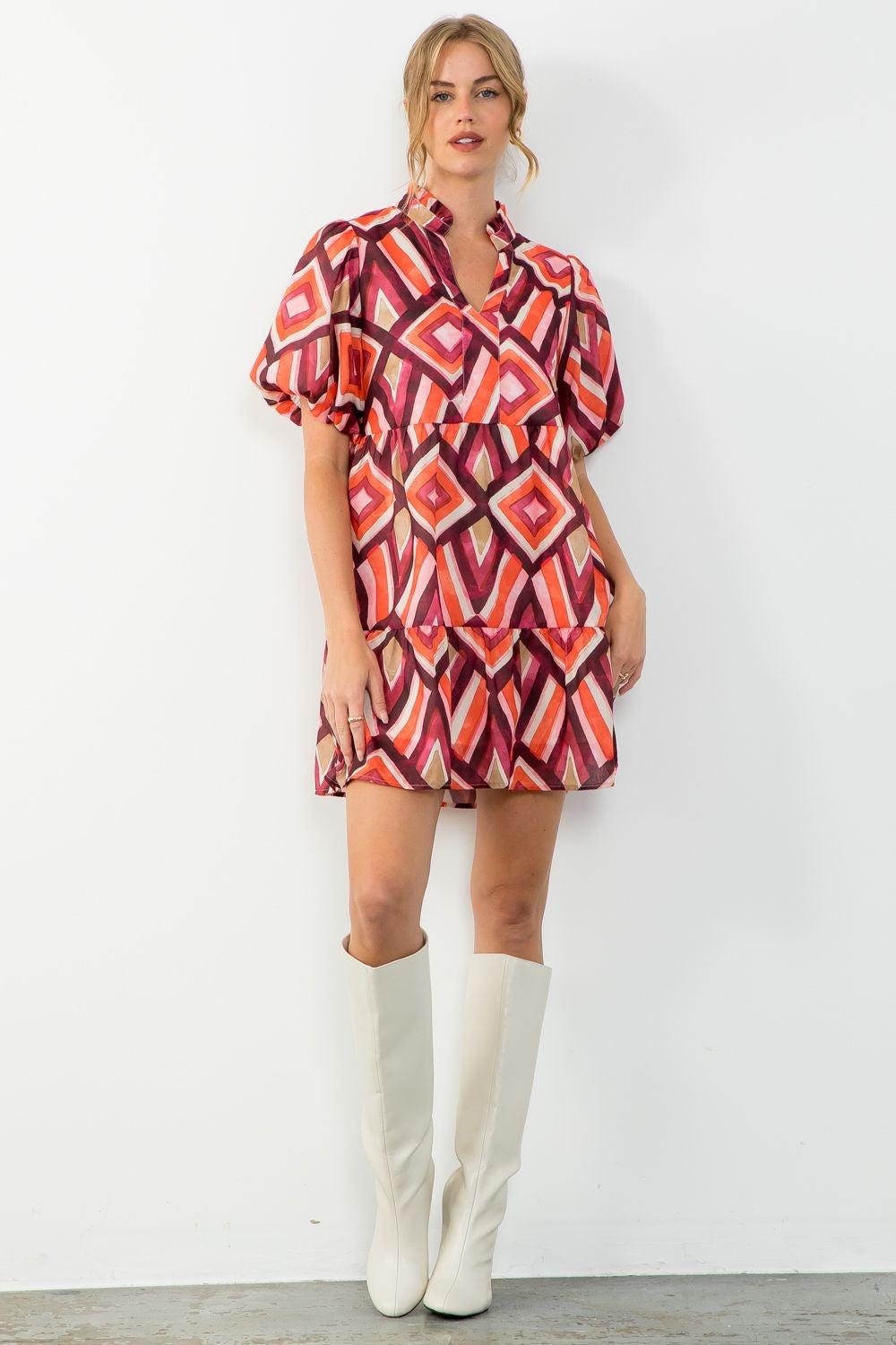 Hillary Print THML Dress