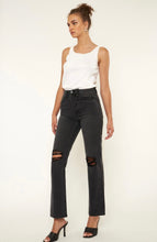 Load image into Gallery viewer, Black High Waisted Denim