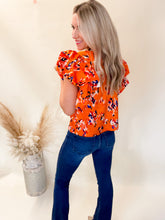 Load image into Gallery viewer, Ranger THML Orange Ruffle Sleeve Top