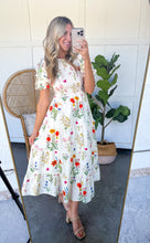 Load image into Gallery viewer, THML Puff Sleeve Floral Maxi