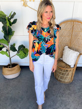 Load image into Gallery viewer, Shelby Black Floral Top