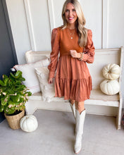 Load image into Gallery viewer, Copper Contrast Dress