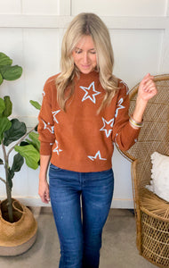 THML Cognac Star Sweater