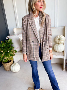 Hallie Oversized Plaid Jacket