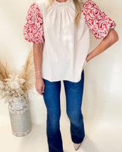 Load image into Gallery viewer, Natural Embroidered Detailed Top