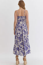 Load image into Gallery viewer, Charlie Blue Mix Print Midi Dress