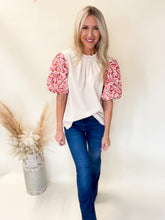Load image into Gallery viewer, Natural Embroidered Detailed Top