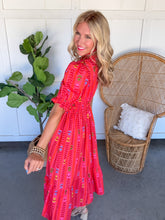 Load image into Gallery viewer, Abigail Red Mix Dress