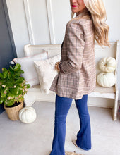Load image into Gallery viewer, Hallie Oversized Plaid Jacket