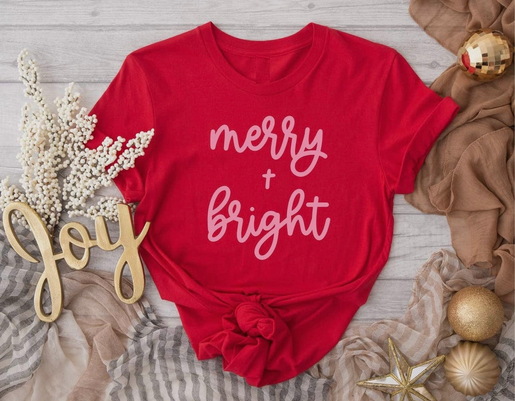 Merry + Bright Graphic Tee