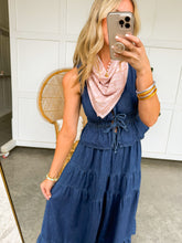 Load image into Gallery viewer, Davy Denim Skirt Set