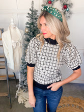 Load image into Gallery viewer, THML Black Balloon Sleeve Top