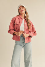 Load image into Gallery viewer, Mauve Denim Jacket