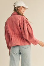 Load image into Gallery viewer, Mauve Denim Jacket