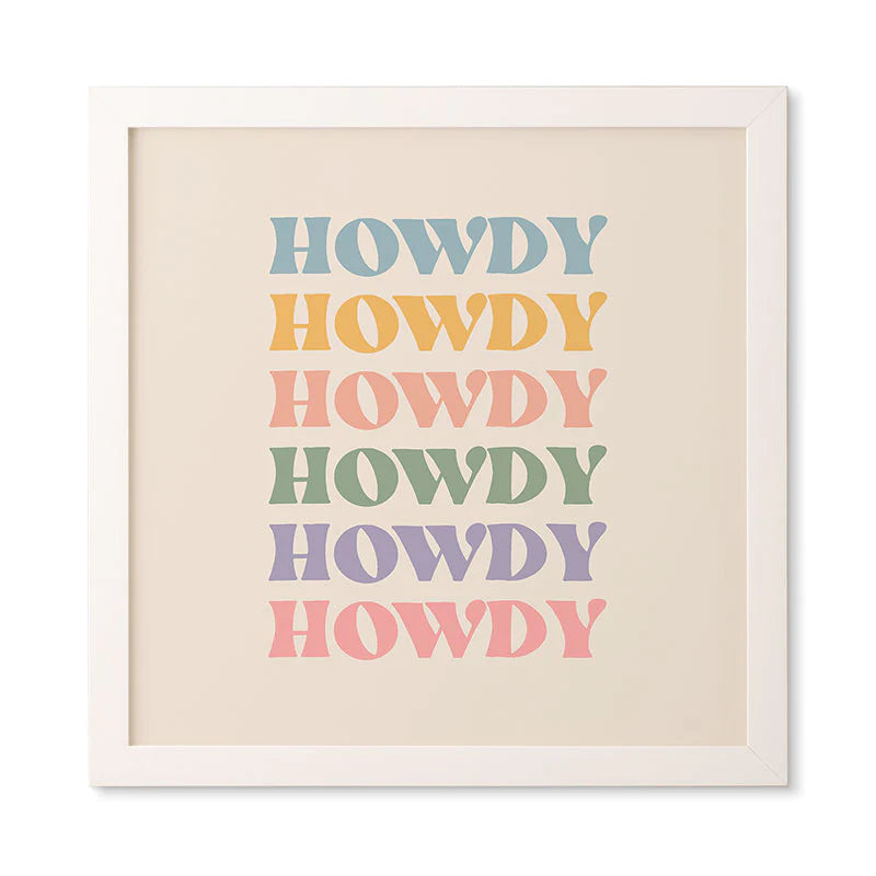 Howdy Howdy Howdy Wall Art